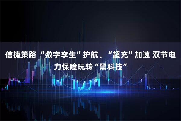 信捷策路 “数字孪生”护航、“超充”加速 双节电力保障玩转“黑科技”