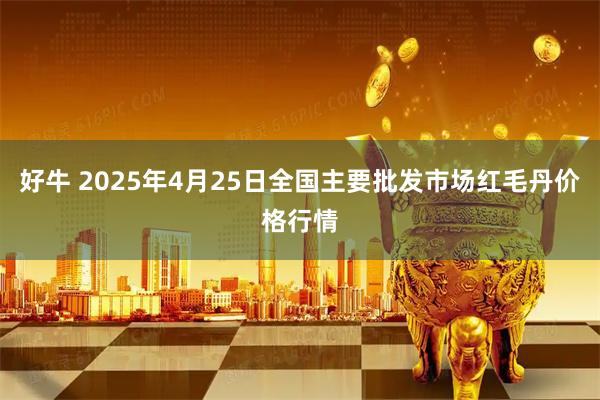 好牛 2025年4月25日全国主要批发市场红毛丹价格行情